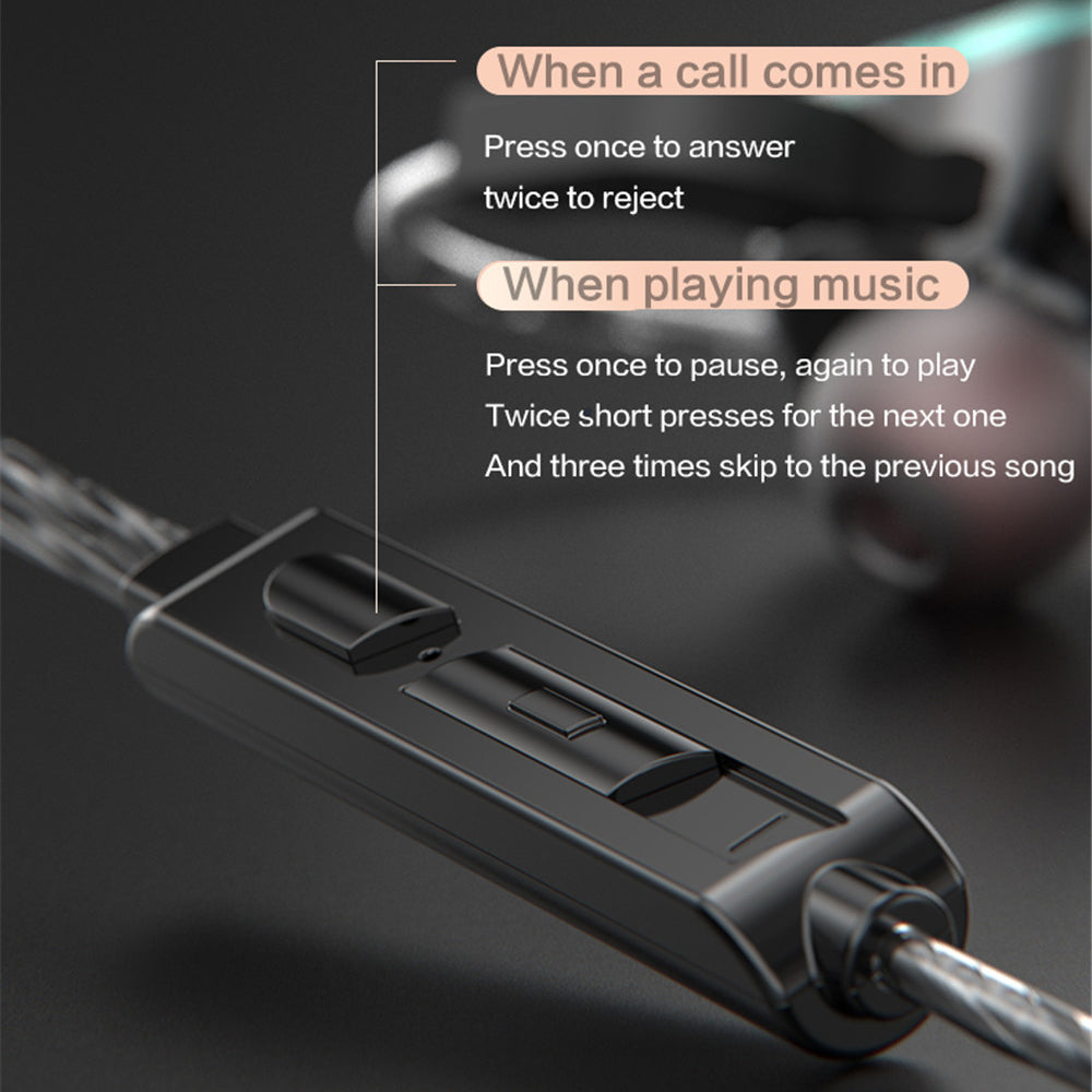 QKZ AK9 3.5mm Wired HiFi Heavy Bass Earphone Noise Canceling Sport Music In-ear Headset with Wire Control Mic QKZ AK9 3.5mm Wired HiFi Heavy Bass Earphone Noise Canceling Sport Music In-ear Headset with Wire Control Mic
